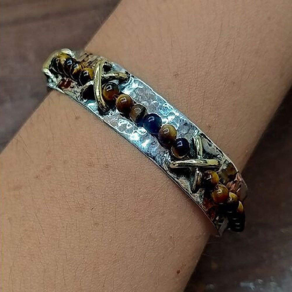 Gold Vermeil Cuff Bracelet - Nefertiti Bracelet