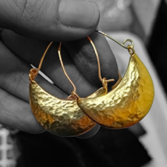 Gold Vermeil Earring - Mini Basket Earrings