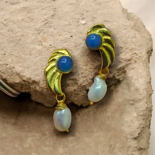 Gold Vermeil Earring - Angel Wings