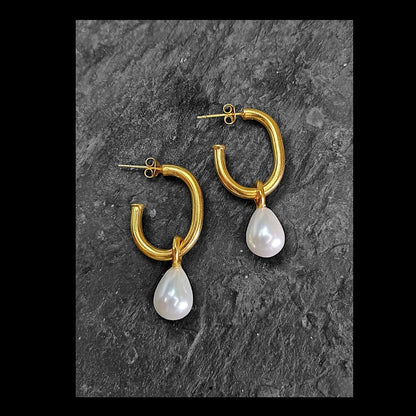 Gold Vermeil Earring - Shernel Pearl Earrings
