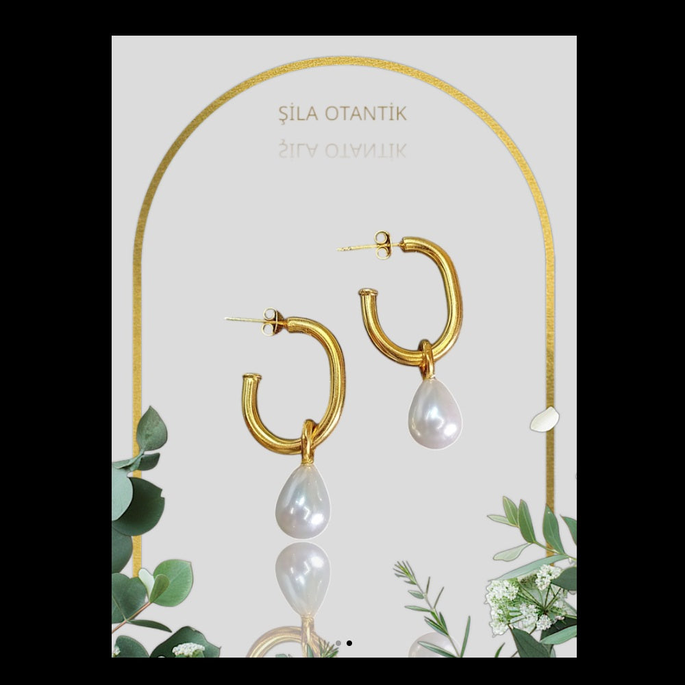 Gold Vermeil Earring - Shernel Pearl Earrings