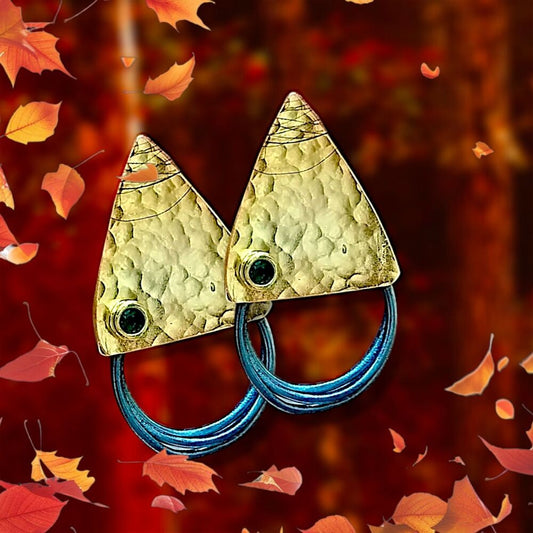 Gold Vermeil Earring - Triangle Harem Earrings