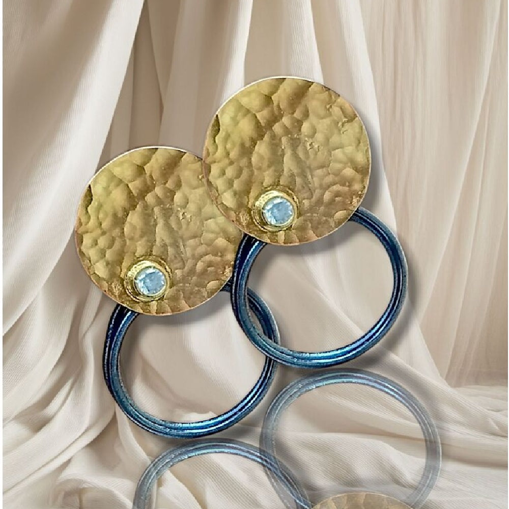 Gold Vermeil Earring - Hoop Earrings Sirtaki