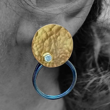 Gold Vermeil Earring - Hoop Earrings Sirtaki