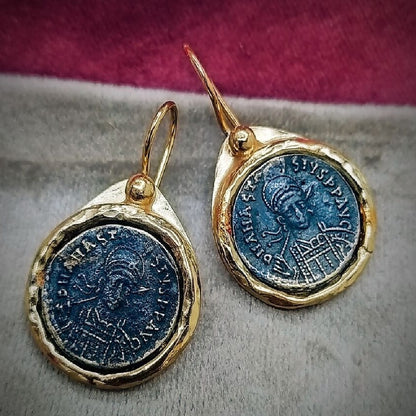 Gold Vermeil Earring - Alexander the Great Antique Earrings. Spanish Earrings