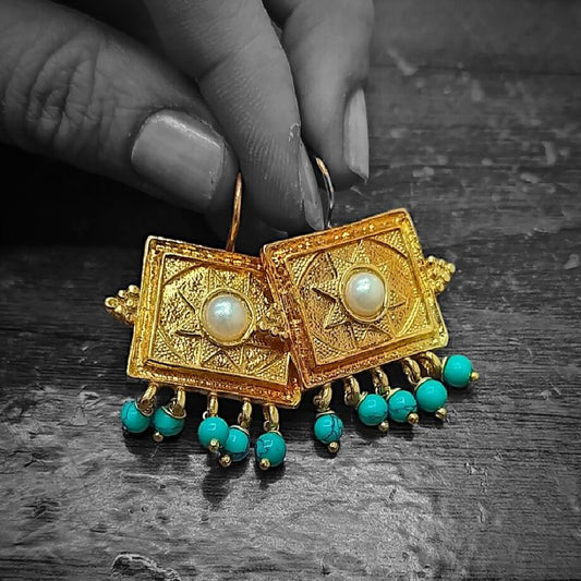 Gold Vermeil Earring - Nefertiti Earrings