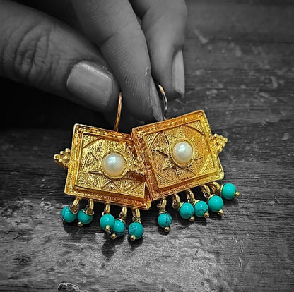 Gold Vermeil Earring - Alexander the Great Antique Earrings