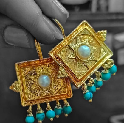 Gold Vermeil Earring - Alexander the Great Antique Earrings