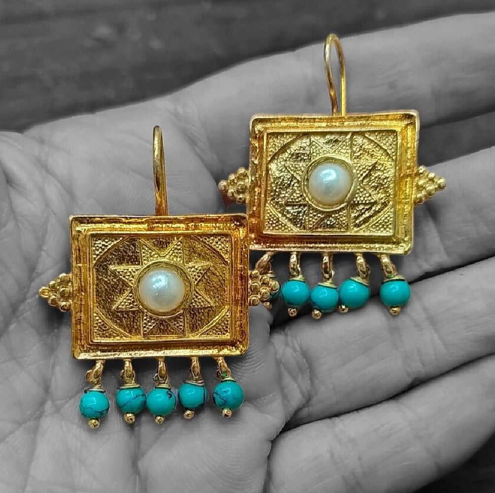 Gold Vermeil Earring - Alexander the Great Antique Earrings