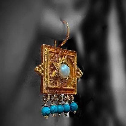 Gold Vermeil Earring - Alexander the Great Antique Earrings