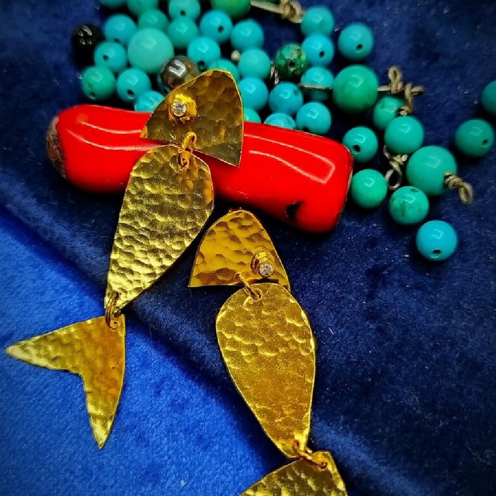 Gold Vermeil Earring - Paw-Crispy Earrings