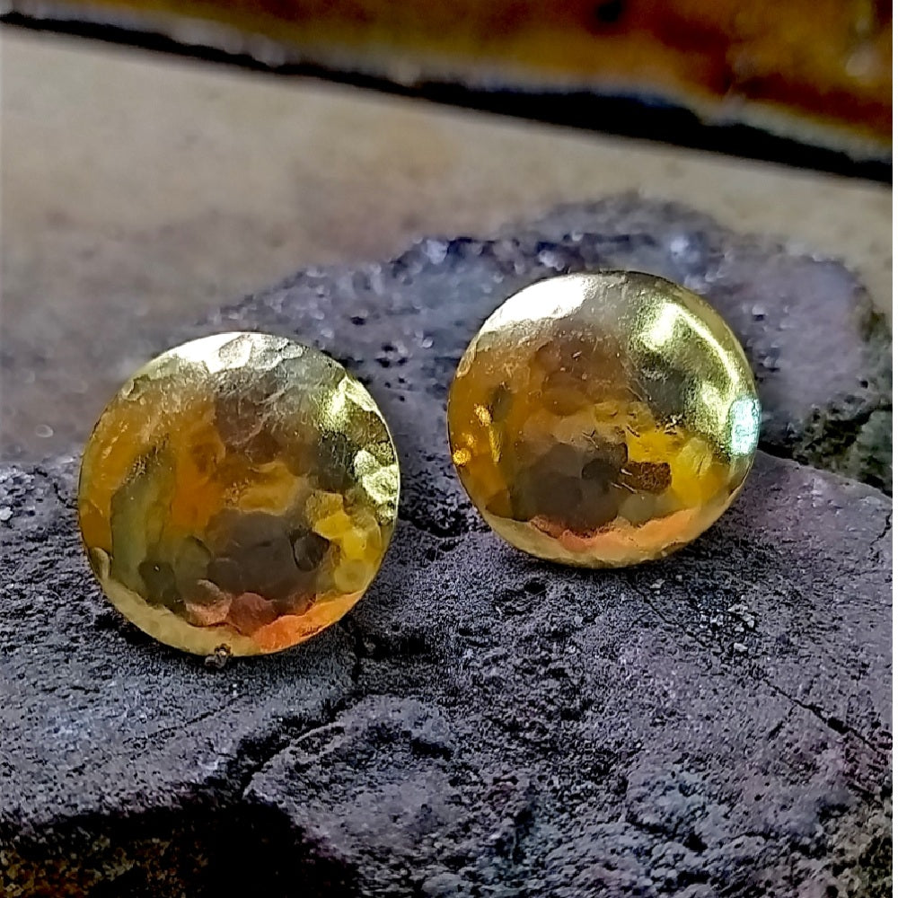 Gold Vermeil Earring - Round Mini Earrings