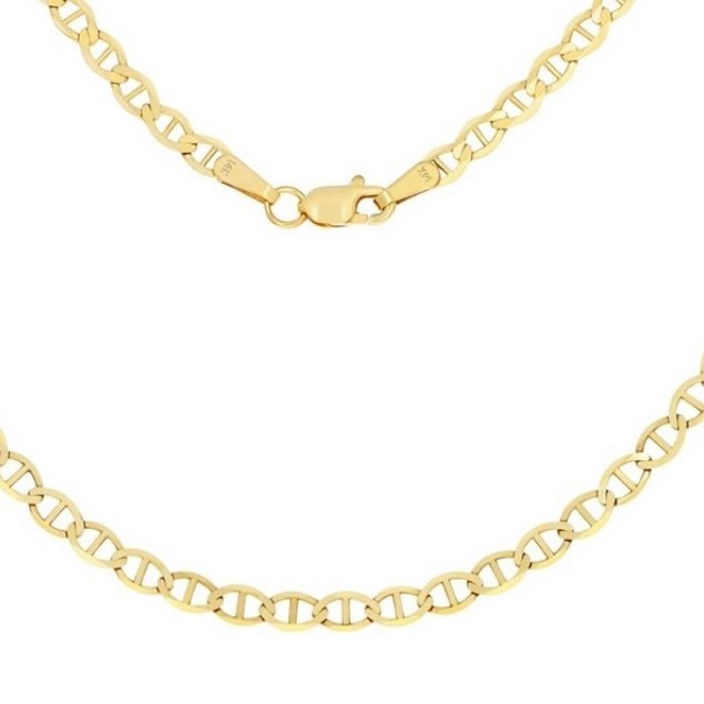 GOLD CHAIN NECKLACE - Mariner Chain 2,20 mm
