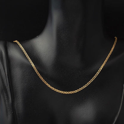 GOLD CHAIN NECKLACE - Mariner Chain 2,20 mm